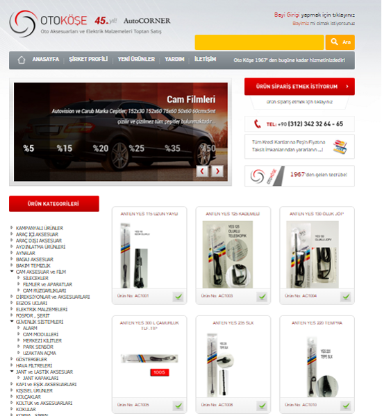 otokose.com E-ticaret Yazılımı